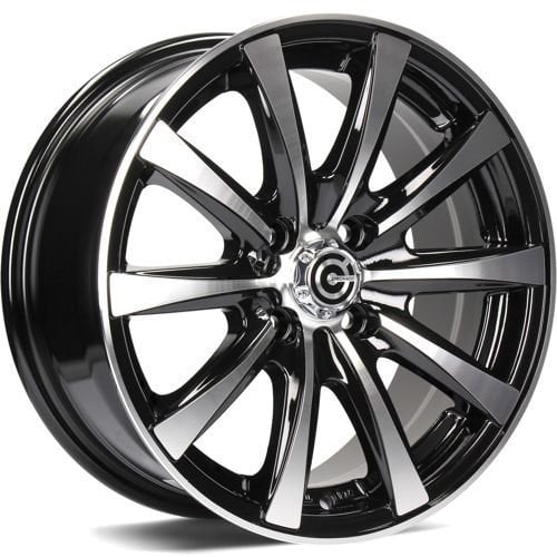 Jantă Carbonado Raven 7Jx16 ET40 5x118 Black Front Polished