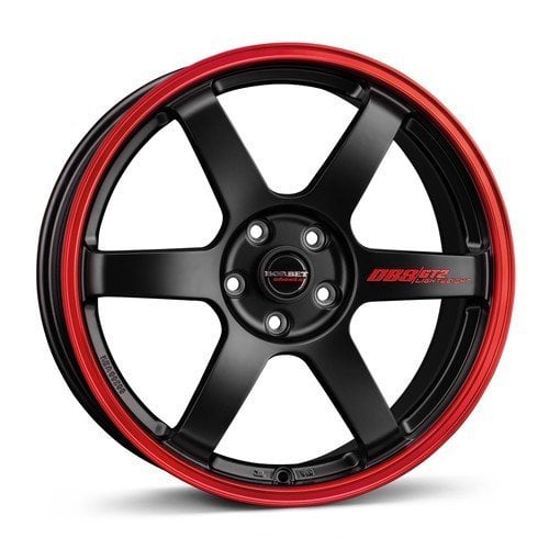 Jantă Borbet DB8GT2 8.5Jx19 ET45 5x112 MRR black matt rim red