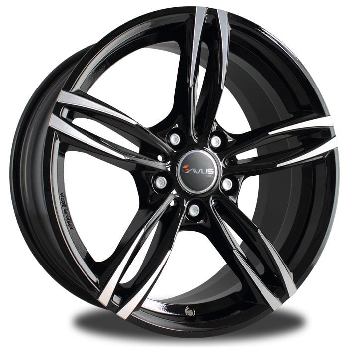 Jantă Avus AF15 8Jx18 ET45 5x112 black polished