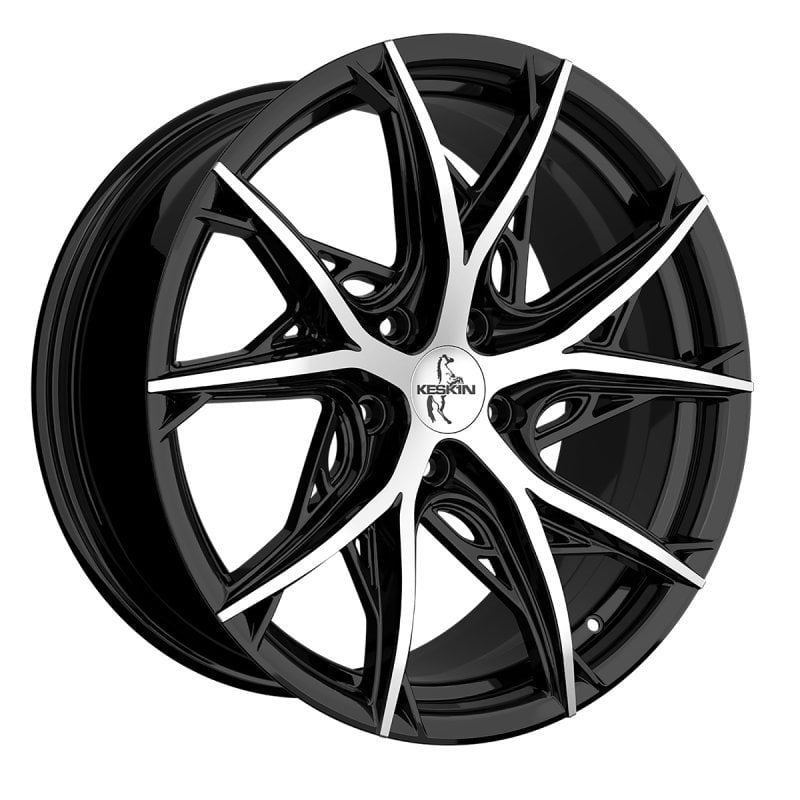Jantă Keskin Tuning KT24C 8.5Jx19 ET35 5x114.3 BLACK FRONT POLISH