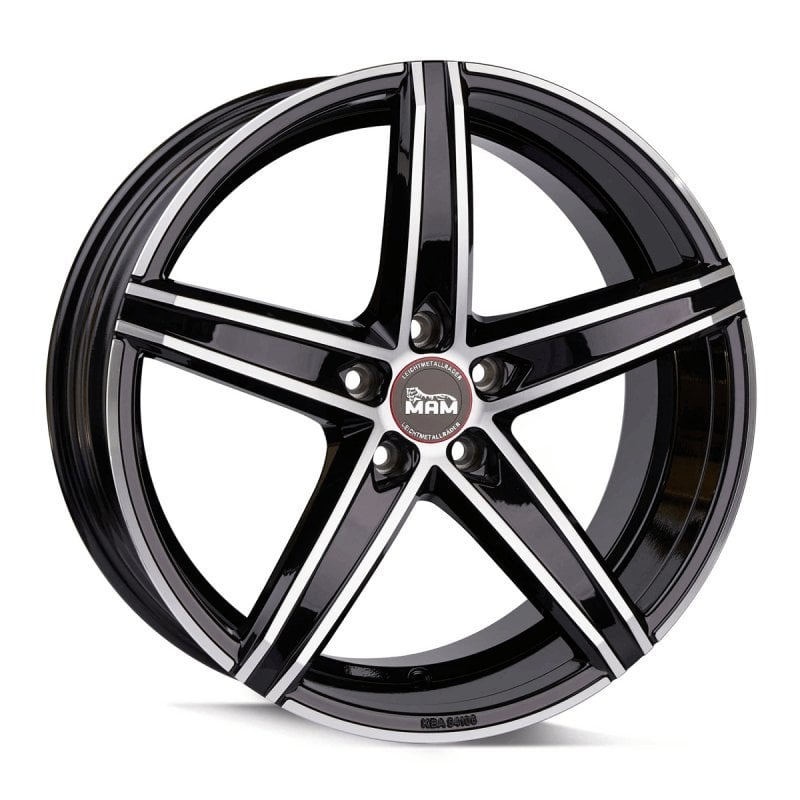 Jantă MAM OX-18 8.5Jx19 ET45 5x114.3 Felgen BLACK FRONT POLISH