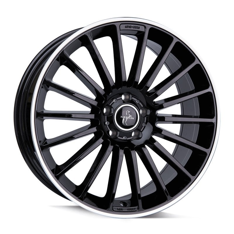 Jantă Keskin Tuning KT15 8.5Jx19 ET30 5x112 black lip polish