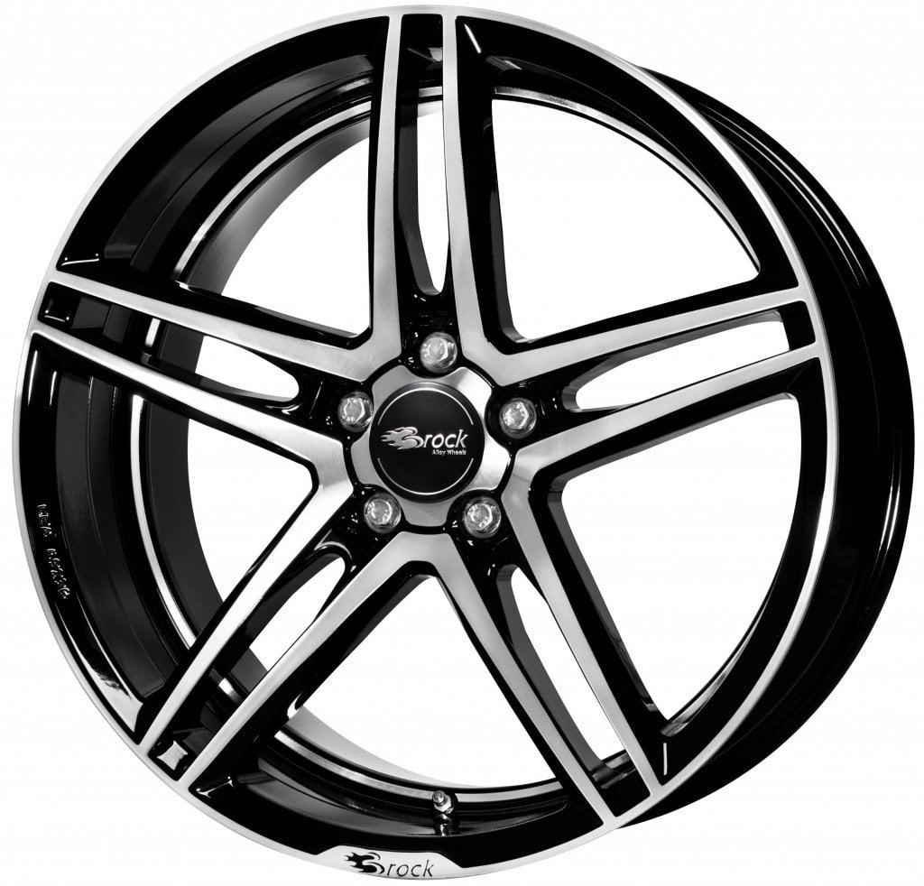Jantă Brock B33 8.5Jx18 ET45 5x114.3 Schwarz Glanz Voll-Poliert
