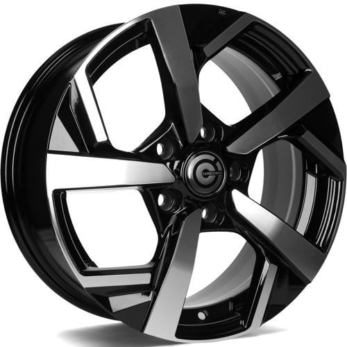 Jantă Carbonado Quincy 6.5Jx16 ET40 5x114.3 Black Front Polished