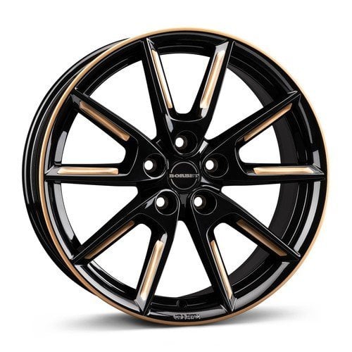 Jantă Borbet LX18 8Jx18 ET40 5x114.3 Black Glossy Gold Spoke Rim