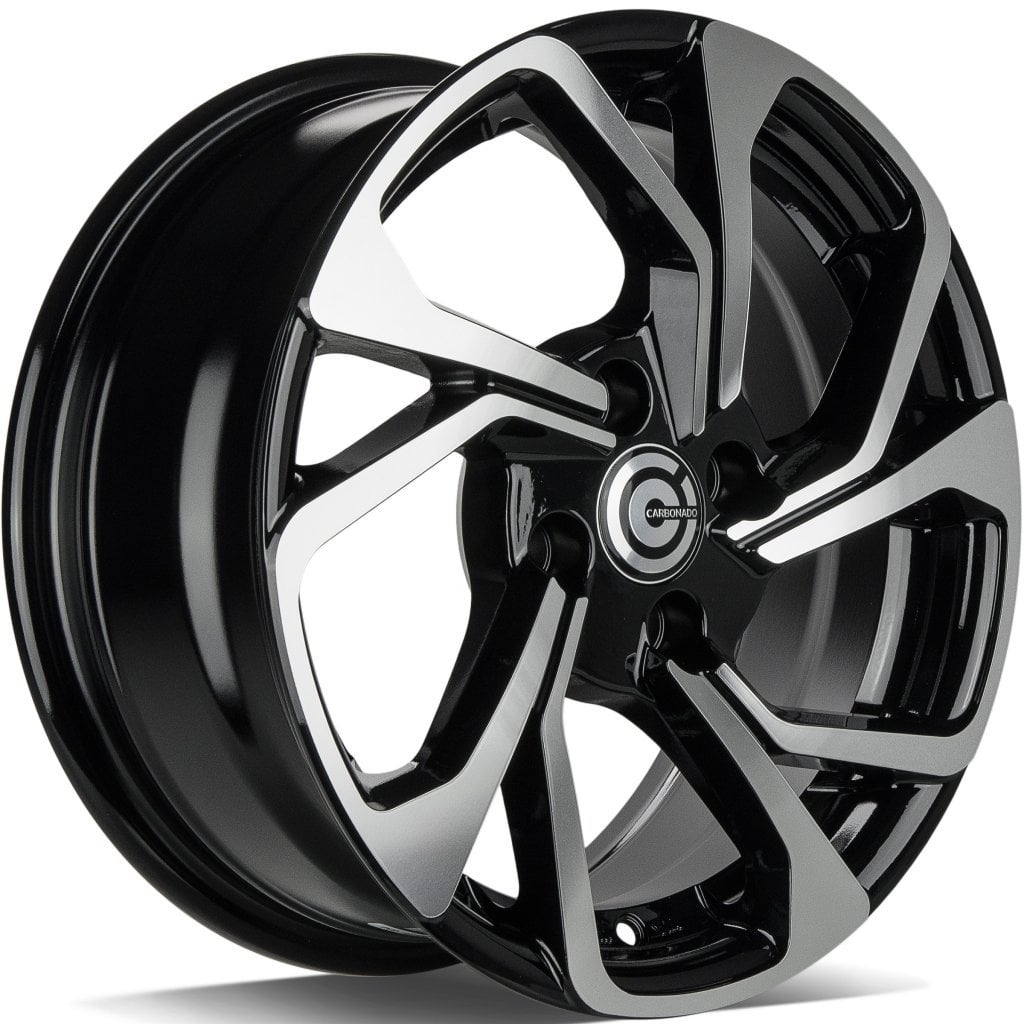 Jantă Carbonado Swift 6.5Jx15 ET35 4x100 Black Front Polished