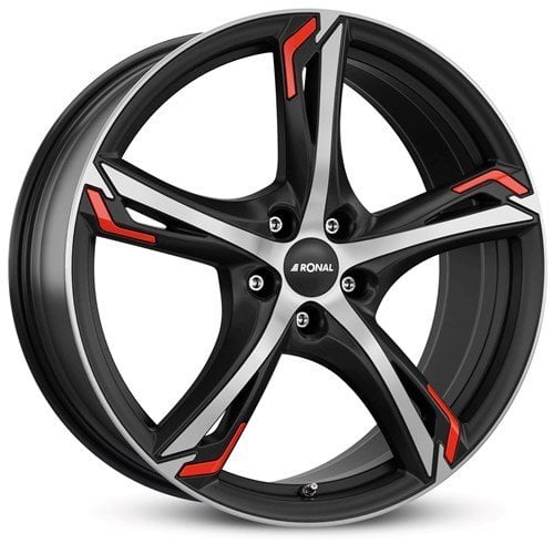 Jantă Ronal R62 Red 8Jx19 ET50 5x112 Jetblack-Matt-Frontkopiert