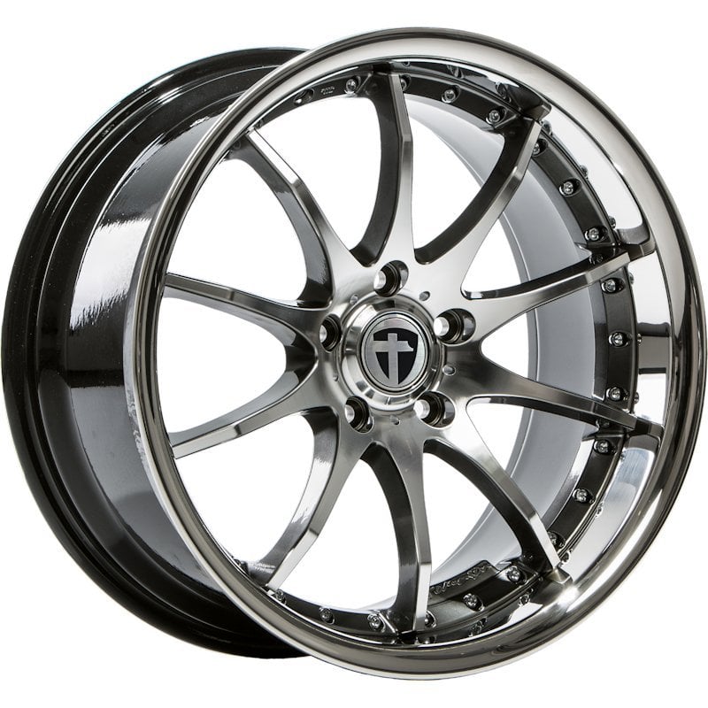 Jantă Tomason Tomason TN8-8519 8.5Jx19 ET30 5x112 TN8-8519 Hyperblack diamond polished with Steel lip