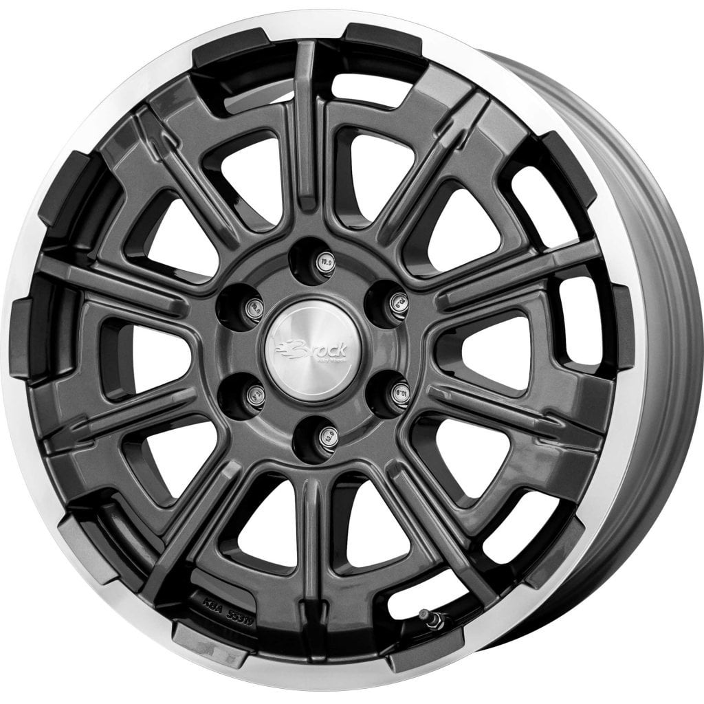Jantă Brock B45 7.5Jx18 ET48 6x120 Himalaya Grey Voll-Poliert