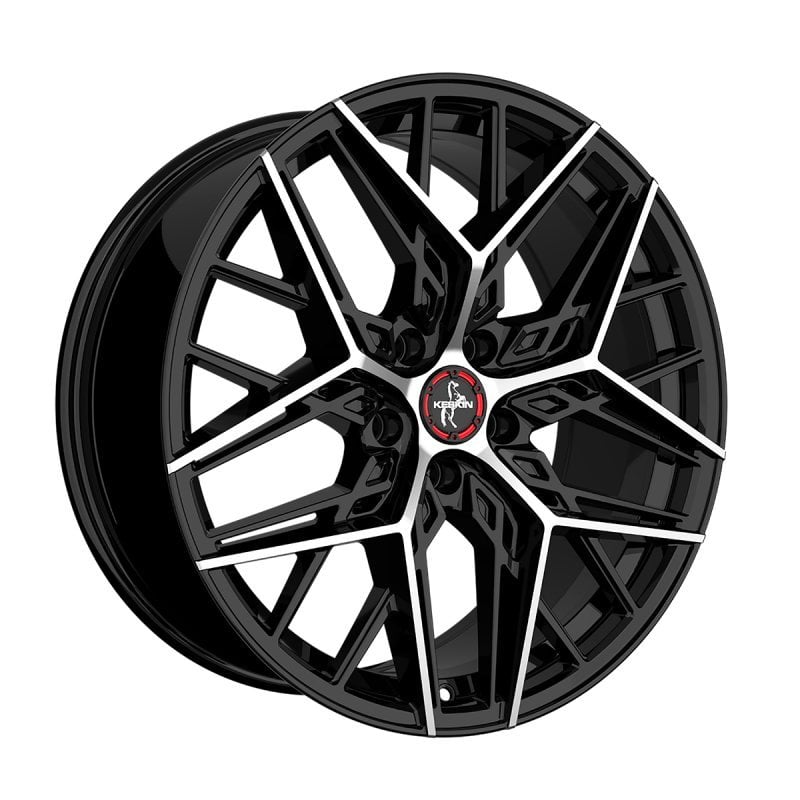 Jantă Keskin Tuning KT25 8.5Jx19 ET35 5x114.3 BLACK FRONT POLISH