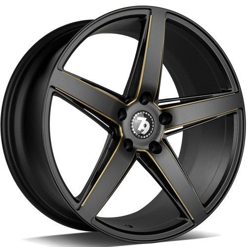 Jantă Seventy9 Sv-N 9.5Jx19 ET38 5x112 black matt milled gold