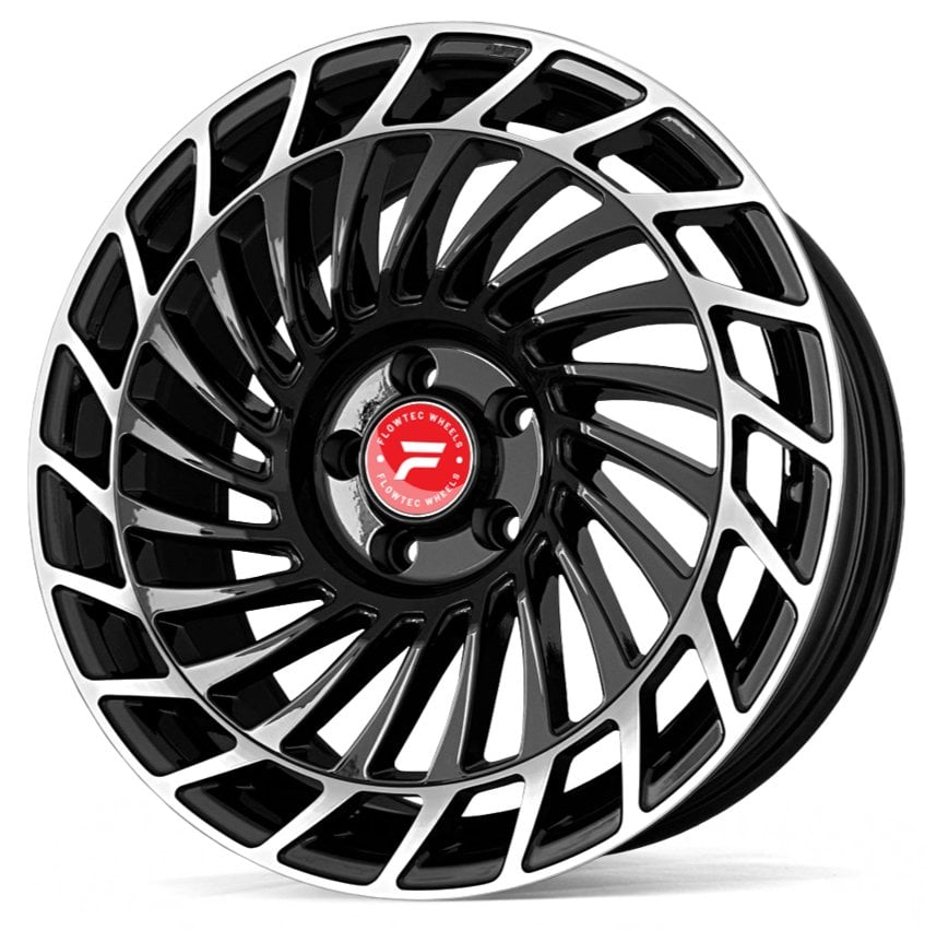 Jantă Flowtec Spinn 8Jx18 ET45 5x112 black polish