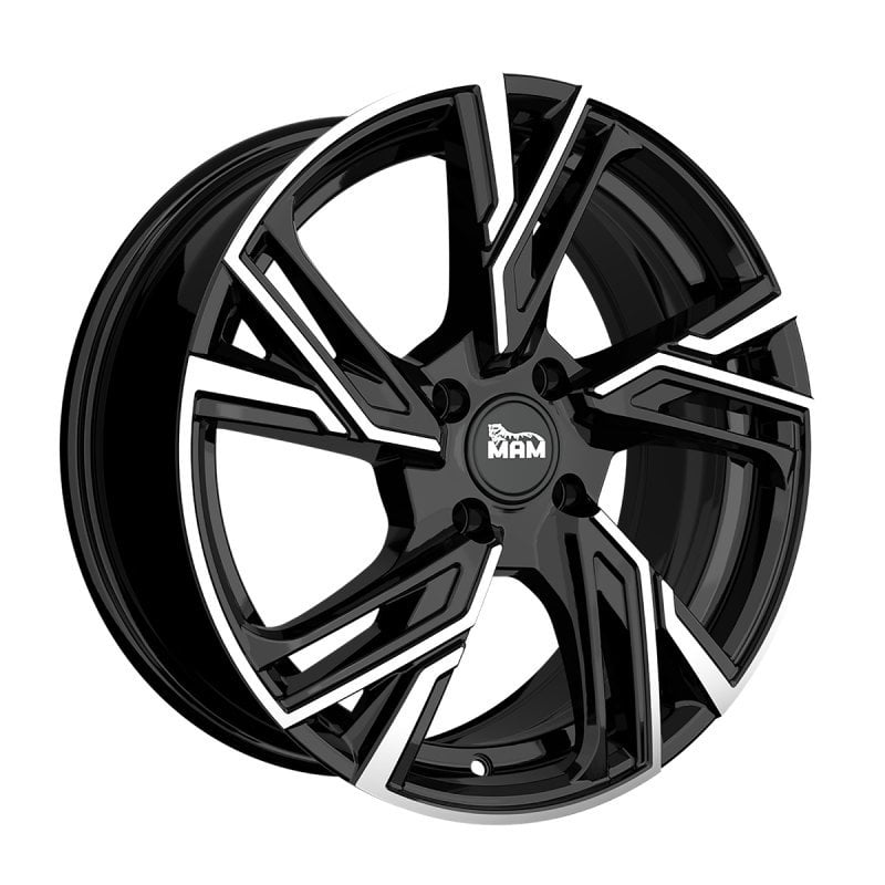 Jantă MAM RS5 6.5Jx16 ET35 4x100 Felgen BLACK FRONT POLISH