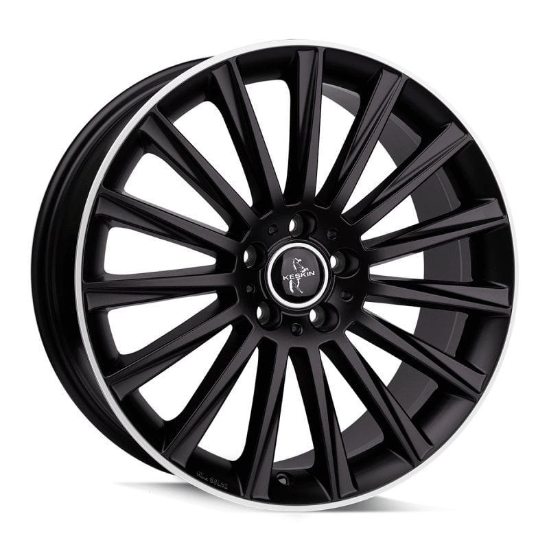 Jantă Keskin Tuning KT18 10Jx22 ET40 5x130 MATT BLACK LIP POLISH