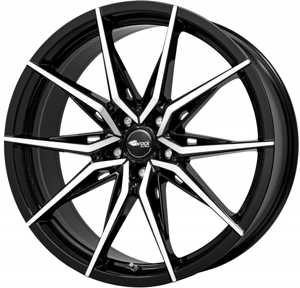 Jantă Brock B42 8.5Jx19 ET47 5x112 Schwarz Glanz Voll-Poliert