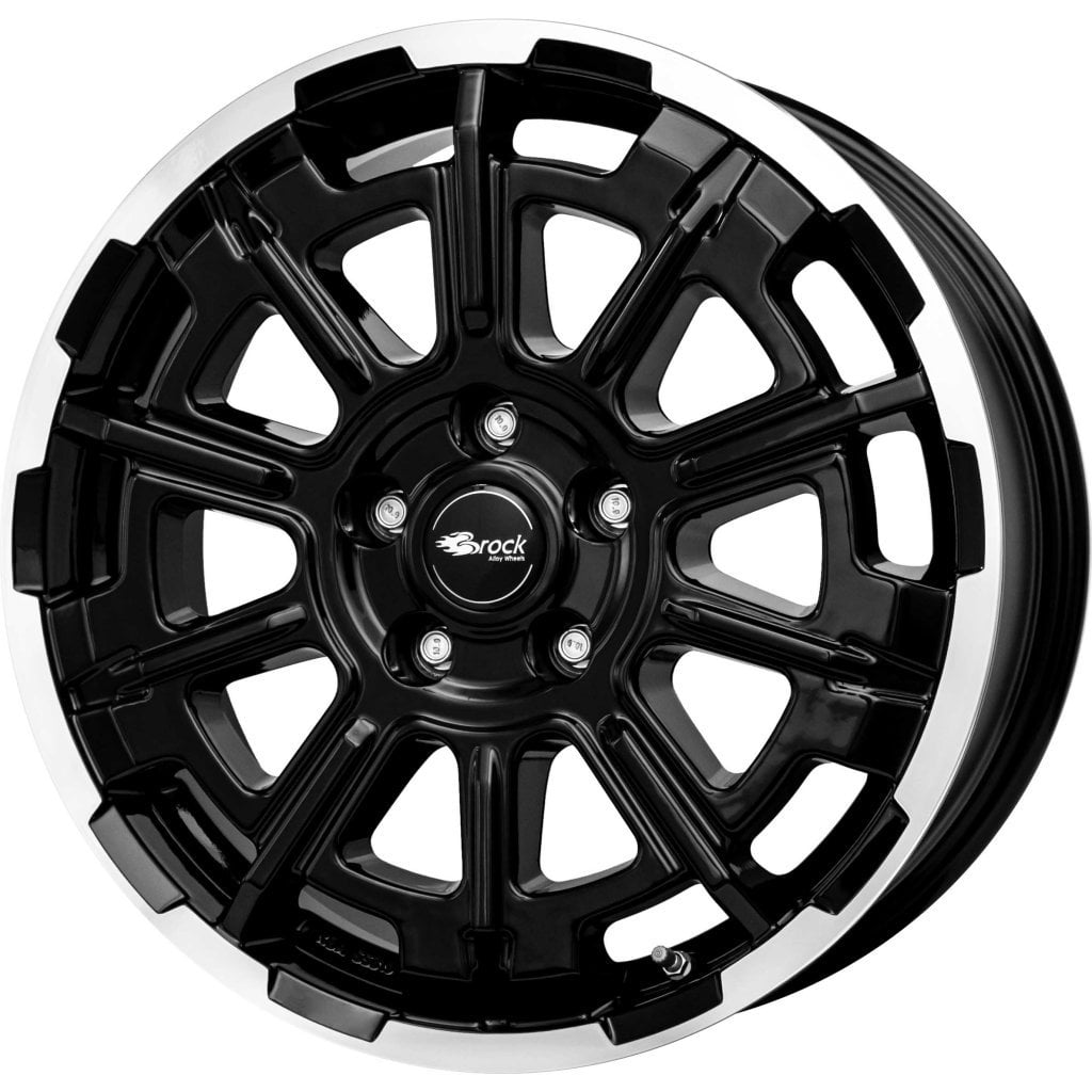 Jantă Brock B45 8Jx20 ET60 5x130 Schwarz Glanz Voll-Poliert