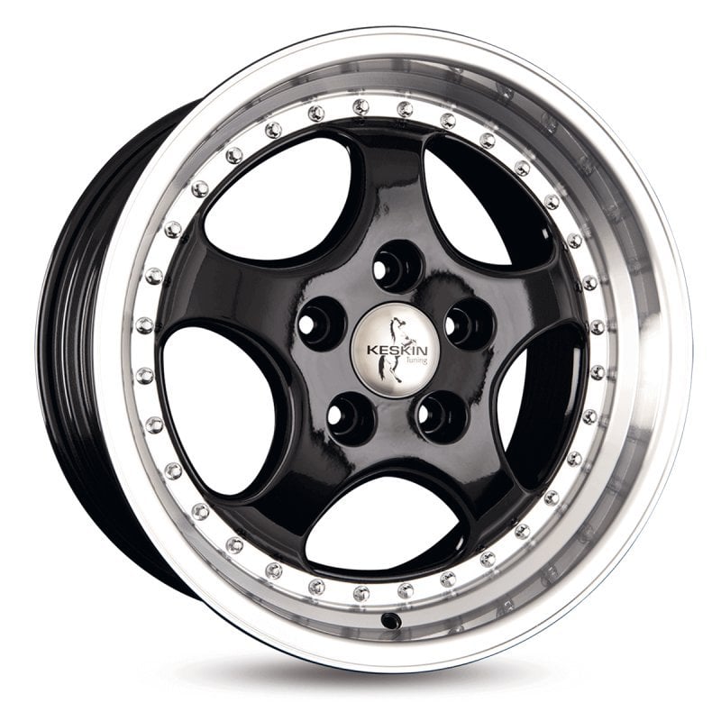 Jantă Keskin Tuning KT2 8.5Jx18 ET52 5x130 black lip polish