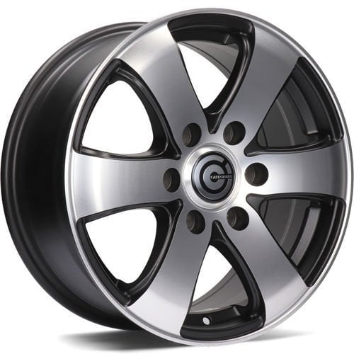 Jantă Carbonado Mammuth 7Jx16 ET50 6x130 Matt Black Front Polished