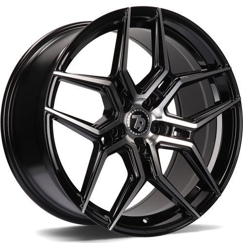 Jantă Seventy9 Sv-B 8Jx18 ET40 5x114.3 Black Front Polished