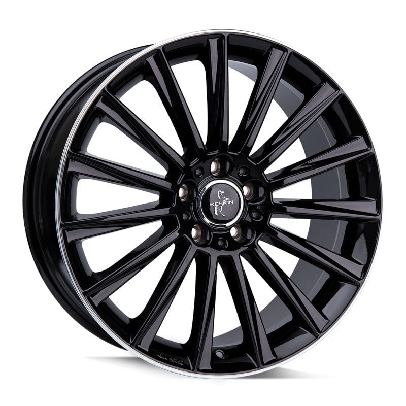 Jantă Keskin Tuning KT18 7Jx17 ET35 5x120 black lip polish