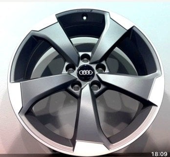 Jantă Generic Audi Oem 8Jx19 ET42 5x112 Original Rotor ANTRACIT MATT POLISHED