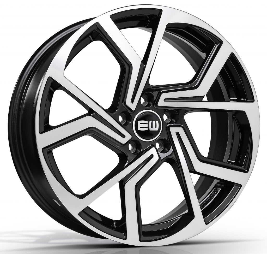 Jantă Elite Wheels Cyclone 8Jx19 ET42 5x100 black polished