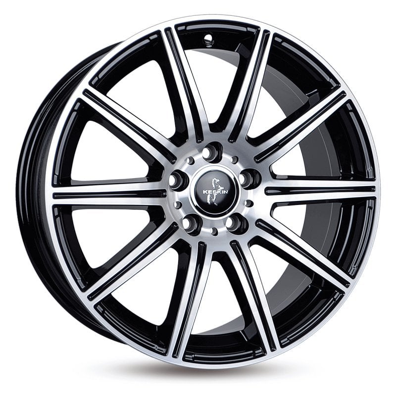 Jantă Keskin Tuning KT16 8.5Jx19 ET45 5x112 BLACK FRONT POLISH