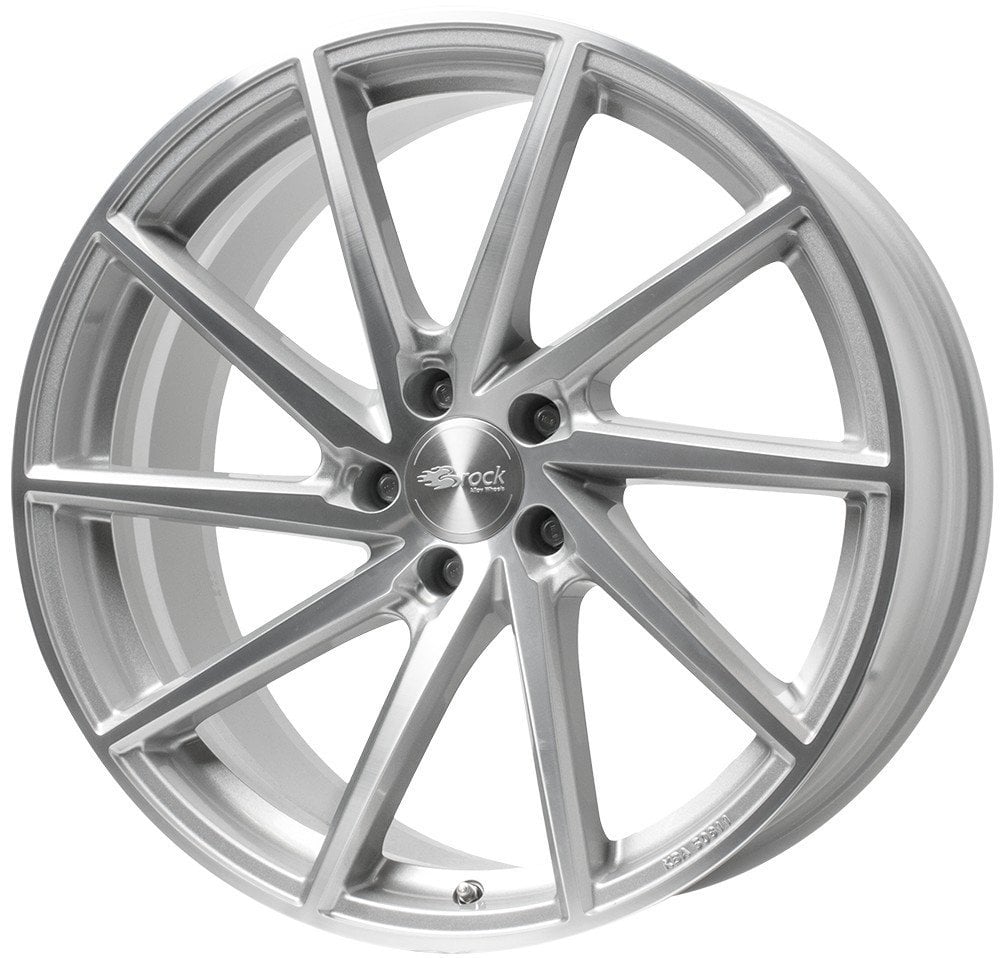 Jantă Brock B37 8.5Jx19 ET53 5x108 Kristallsilber Voll-Poliert
