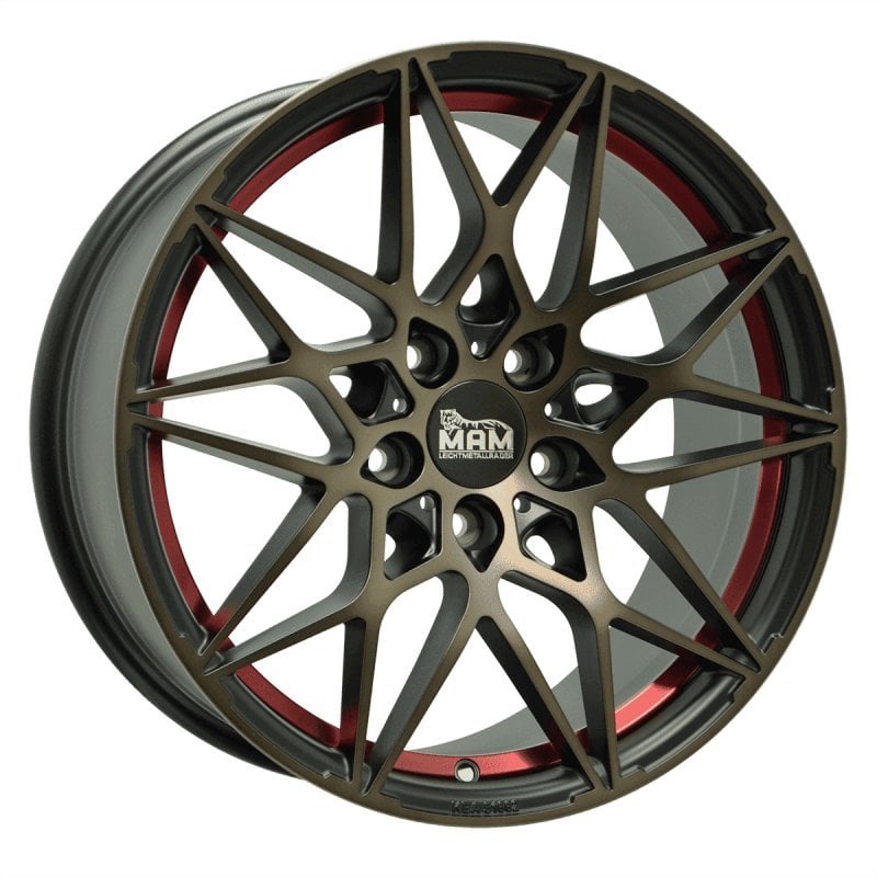 Jantă MAM B2 8Jx18 ET30 5x112 Felgen BRONZE RED INSIDE