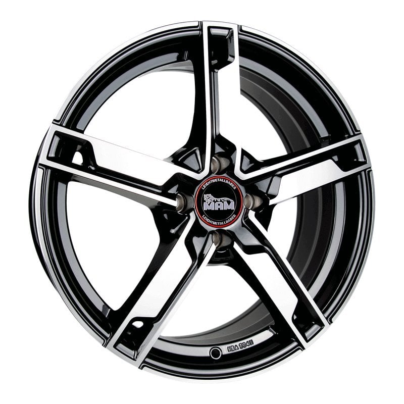 Jantă MAM W4 7Jx17 ET20 4x108 Felgen BLACK FRONT POLISH