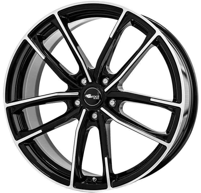 Jantă Brock B38 8Jx18 ET38 5x105 Schwarz Glanz Voll-Poliert