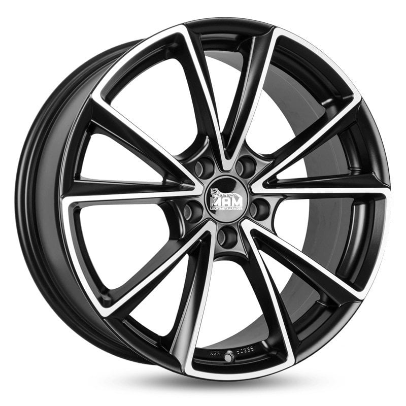 Jantă MAM A5 8Jx18 ET45 5x112 Felgen MATT BLACK FRONT POLISH