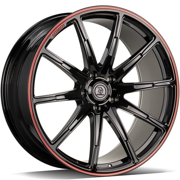 Jantă Seventy9 MF.7 10Jx22 ET30 5x130 Black Glossy Red