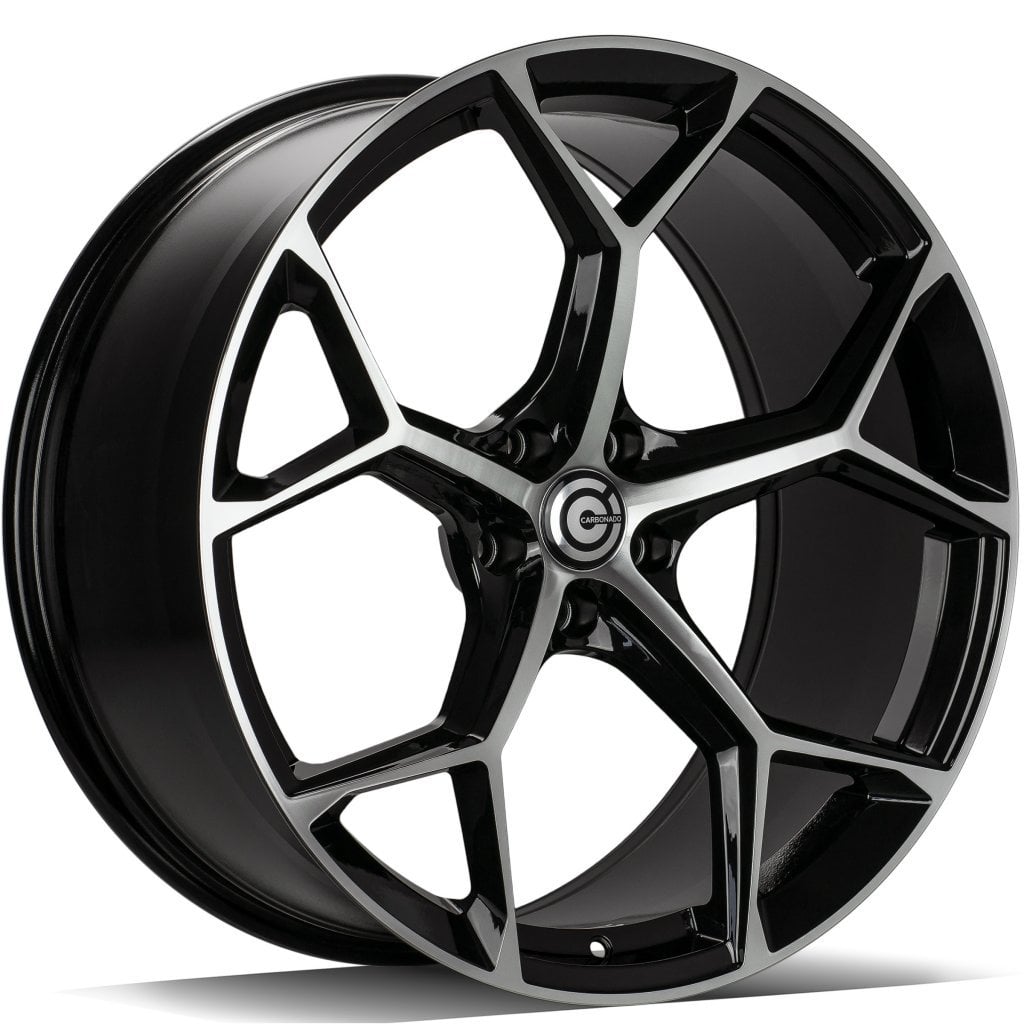 Jantă Carbonado Fancy 8Jx18 ET40 5x112 Black Front Polished