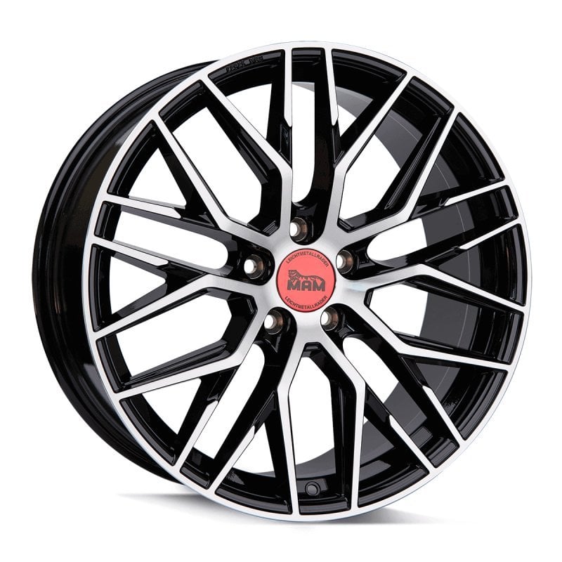 Jantă MAM RS4 7Jx16 ET20 4x108 Felgen BLACK FRONT POLISH