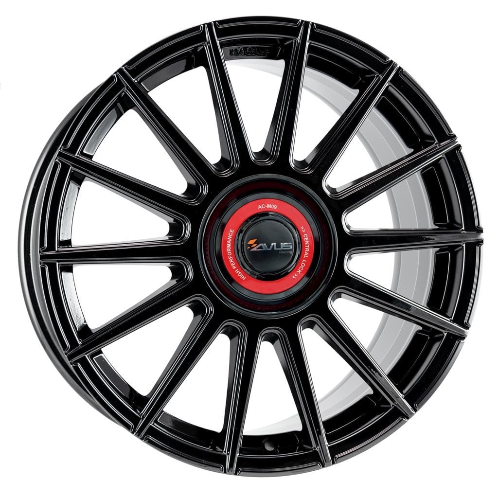 Jantă Avus AC-M09 DM09 8.5Jx19 ET30 5x120 AC-M09 BLACK CAP ROSSO