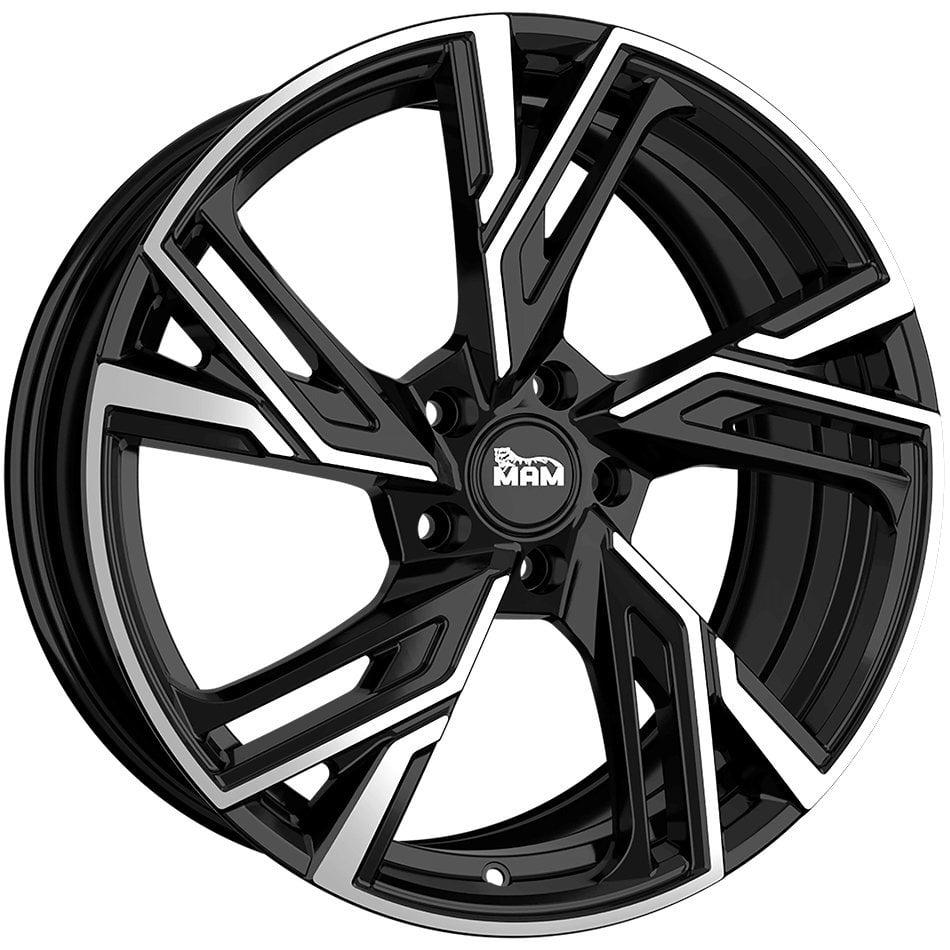 Jantă MAM RS5 8Jx18 ET40 5x108 Felgen BLACK FRONT POLISH