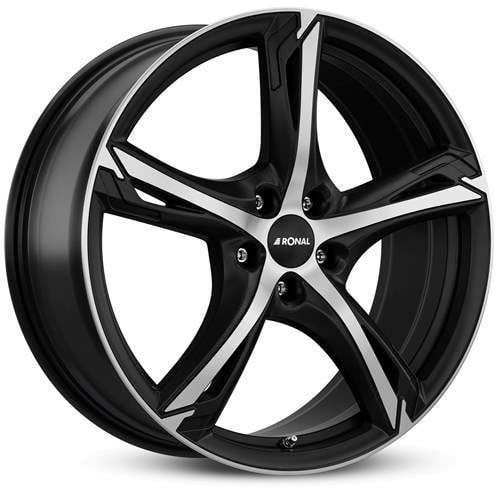 Jantă Ronal R62 7.5Jx18 ET45 5x100 Jetblack-Matt-Frontkopiert