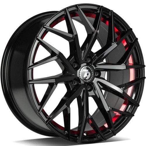 Jantă Seventy9 Sv-C 8Jx18 ET40 5x100 Black glossy red inner lip