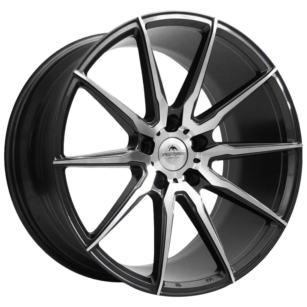 Jantă Forzza City 9.5Jx19 ET38 5x120 Grey Face Machined