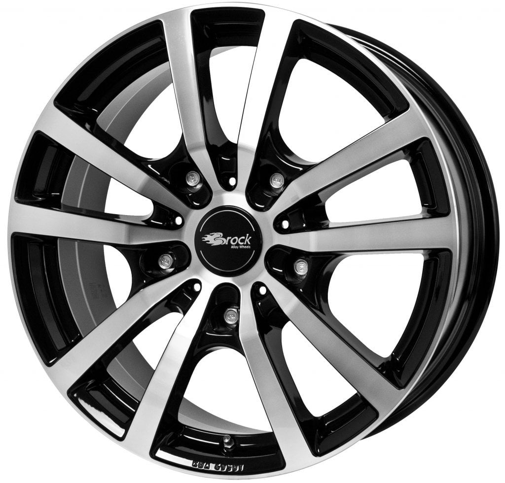 Jantă RC Design RC25T 7.5Jx18 ET50 5x160 Schwarz Glanz Voll-Poliert