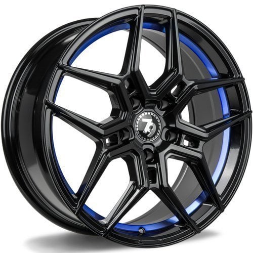 Jantă Seventy9 Sv-B 9.5Jx19 ET38 5x120 Black glossy blue inner lip