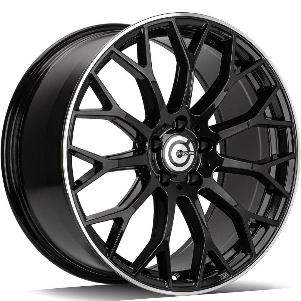 Jantă Carbonado Expert 8Jx19 ET35 5x112 Black Glossy Lip Polished
