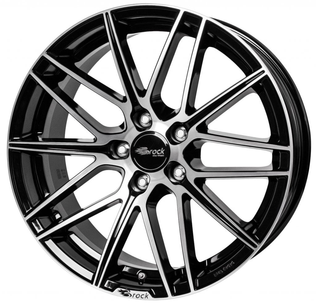 Jantă Brock B34 8Jx18 ET45 5x114.3 Schwarz Glanz Voll-Poliert
