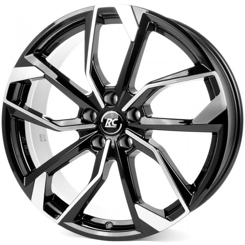 Jantă RC Design RC34 6.5Jx16 ET45 4x100 Schwarz Glanz Voll-Poliert