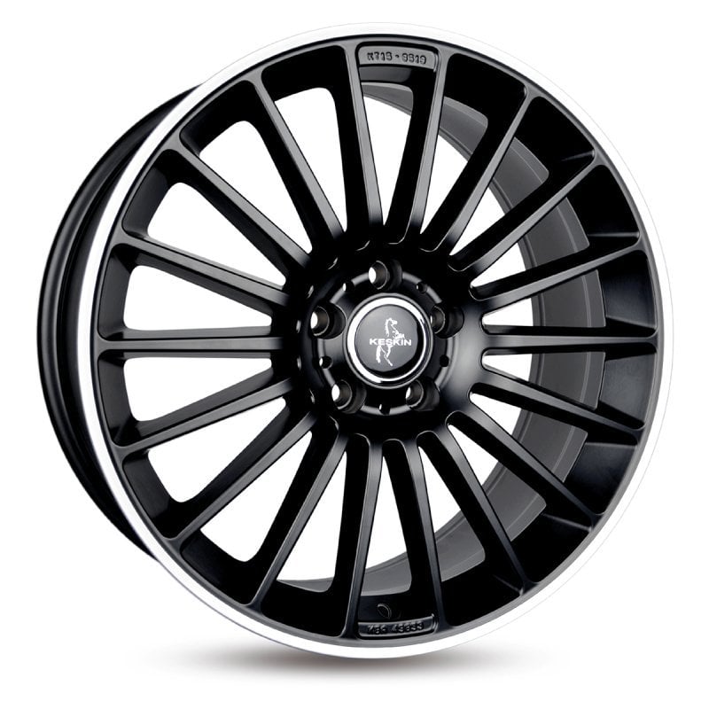 Jantă Keskin Tuning KT15 8.5Jx19 ET30 5x112 MATT BLACK LIP POLISH