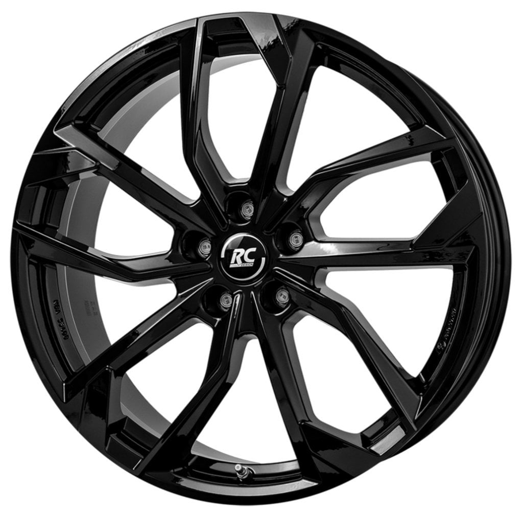 Jantă RC Design RE2 7Jx17 ET43 5x114.3 Schwarz Glanz