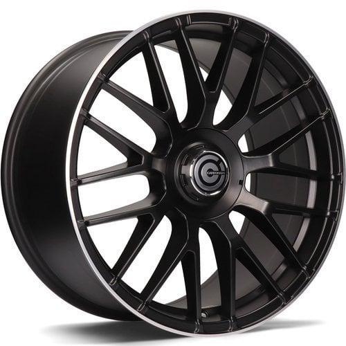 Jantă Carbonado Dark 8Jx18 ET35 5x112 Deep Matt Black Lip Polished