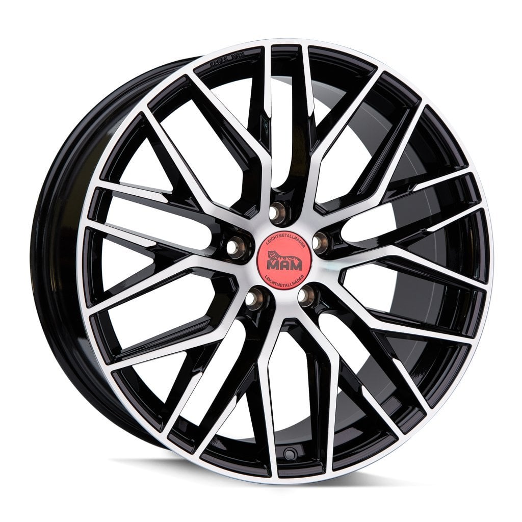 Jantă MAM RS4 7Jx16 ET47 5x112 Felgen .9 BLACK FRONT POLISH