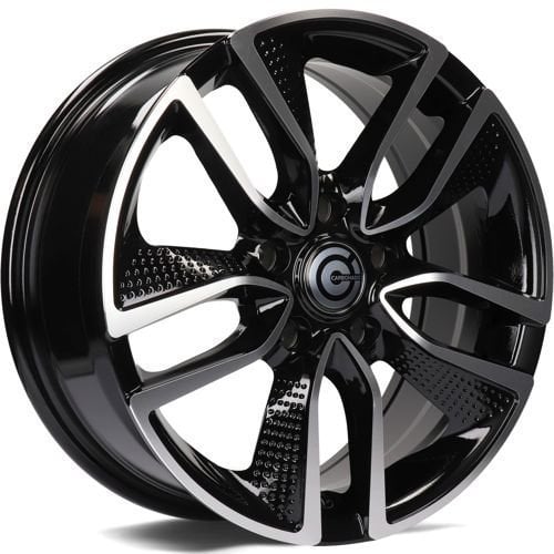 Jantă Carbonado Force 6.5Jx15 ET38 5x114.3 Black Front Polished